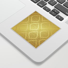 Thai Pattern supreme gold background Sticker
