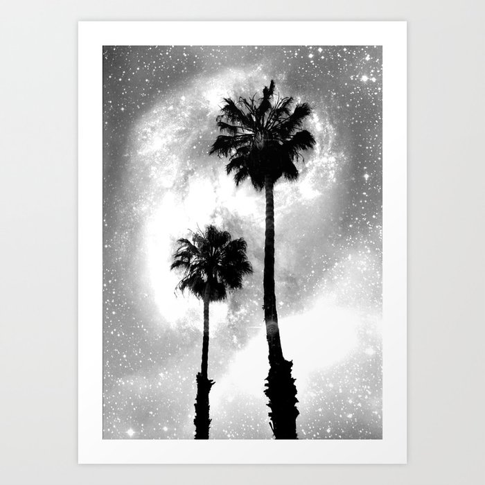 Palm Tree Galaxy Art Print