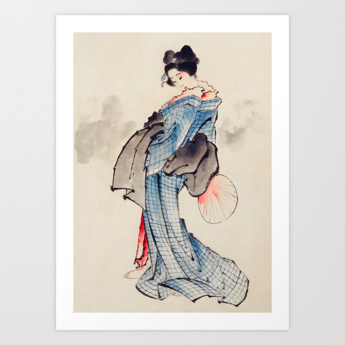Ukiyo e Japanese Geisha Art Print