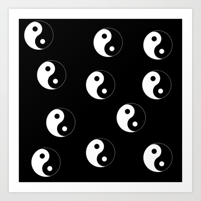 Yin & Yang Pattern Art Print