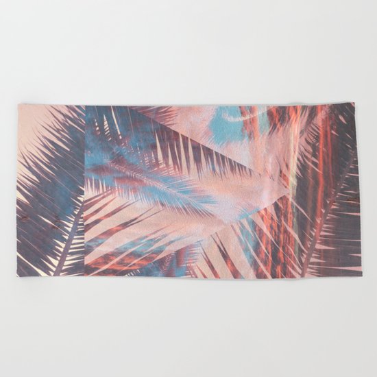 Vibrant Palm Beach Towel