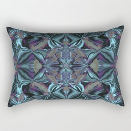 Multidimensional Vintage Turquoise Bling  Rectangular Pillow
