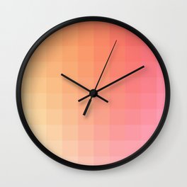Lumen, Pink and Orange Light Wall Clock