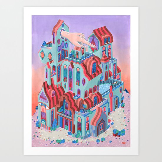 The Pointing House Art Print