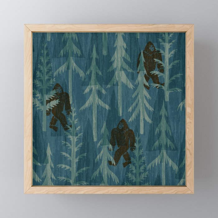 Subtle Sasquatch - Spruce Framed Mini Art Print