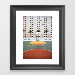 Basketball Court Framed Art Print