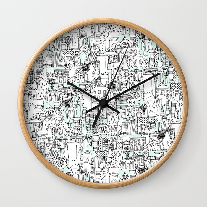 kitchen town Wall Clock