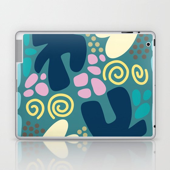Abstract vintage colors pattern collection 2 Laptop & iPad Skin