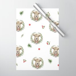 Christmas Cow Wrapping Paper