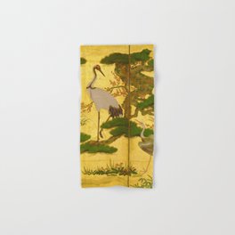 16th Century Japanese Birds & Flowers Hand & Bath Towel