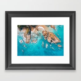 Turquoise Tropics Framed Art Print