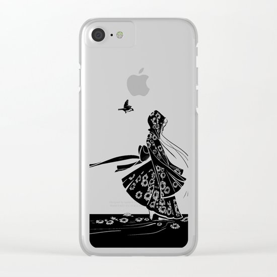 Daisy Girl Clear iPhone Case