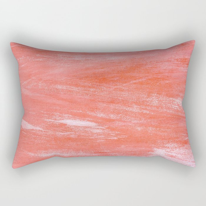 Salmon Paint (Color) Rectangular Pillow