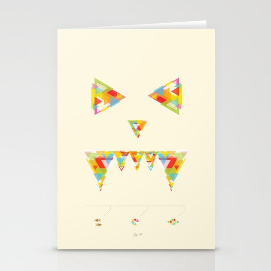Monster Chaos Stationery Cards