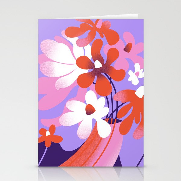 Trippy Flower Vase Stationery Cards