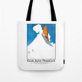 1920 FRANCE French Alpine Club Poster Tote Bag