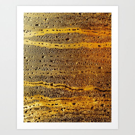 golden abstract Art Print