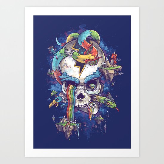 Strangely familiar Art Print
