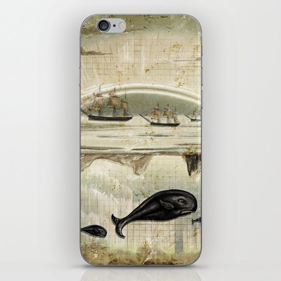 paper II :: whales/ships iPhone & iPod Skin