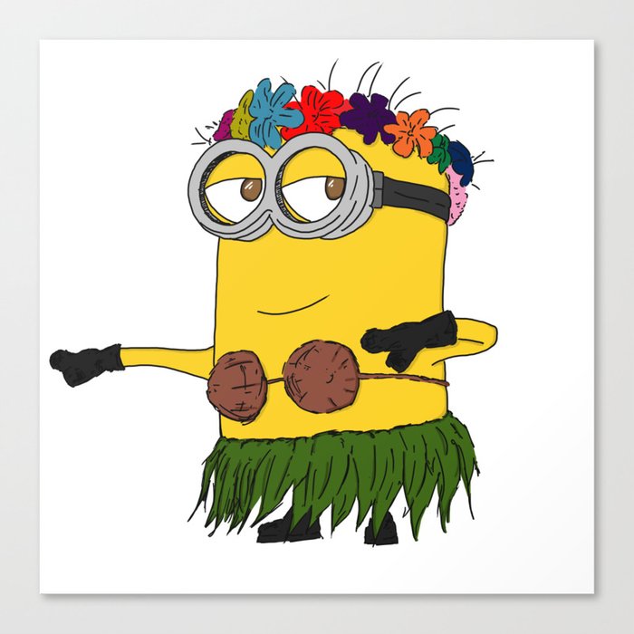 Hawaii Minion Canvas Print By Thebigduo Society6