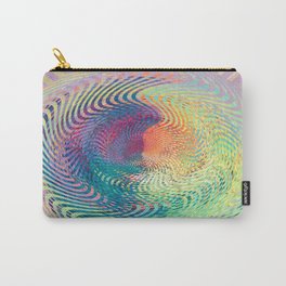 Multi Colored Circular Abstract Art Design Carry-All Pouch