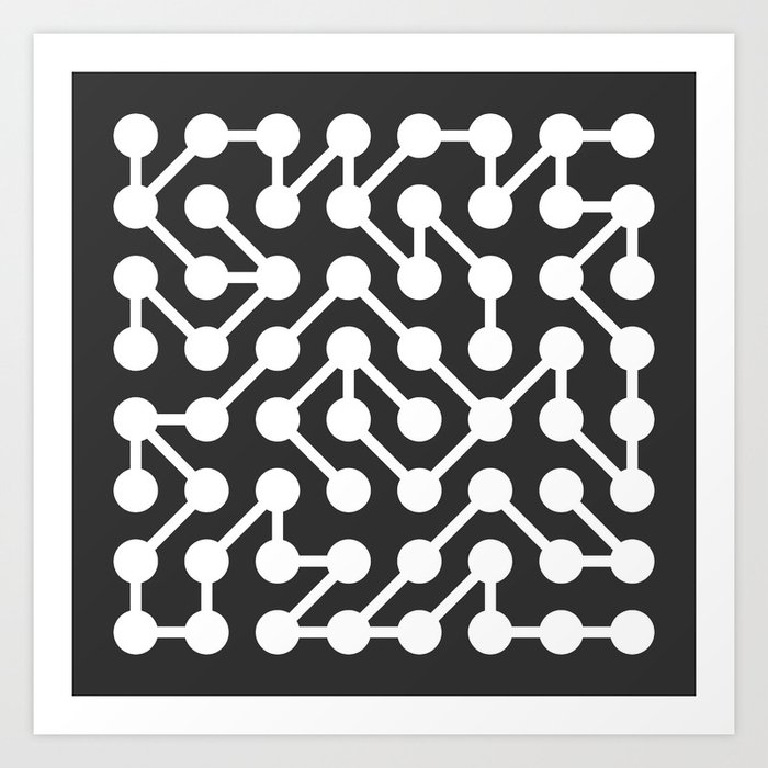Node Grid Art Print