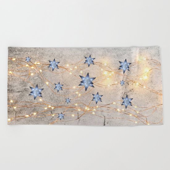 Star Wall | Christmas Spirit Beach Towel
