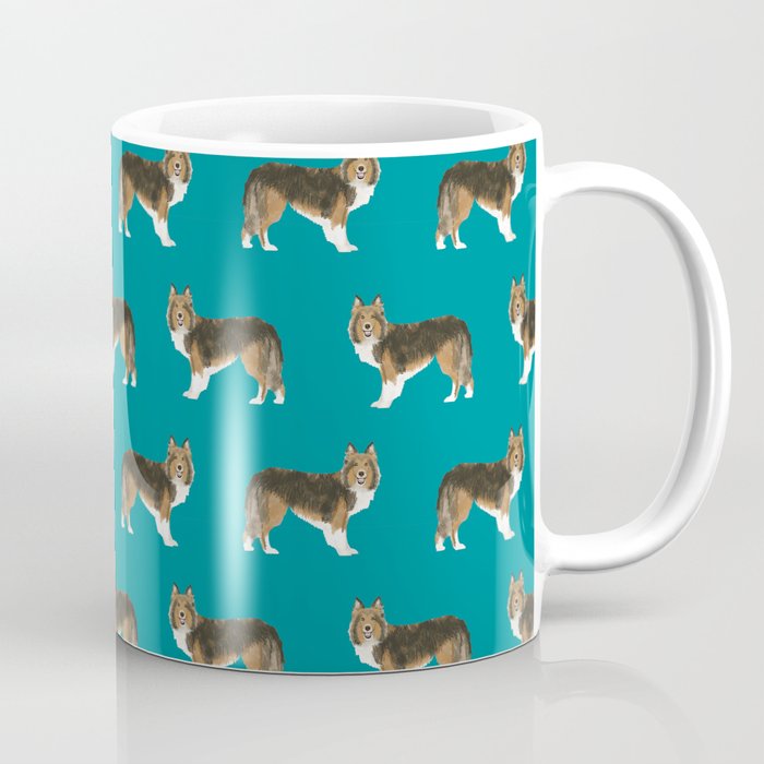 Sheltie shetland sheep dog pattern gift perfect for the sheep dog owner dog breed patterns Coffee Mug