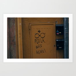 Potter was Here Art Print