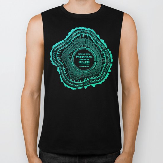 My List – Turquoise Ombré Biker Tank
