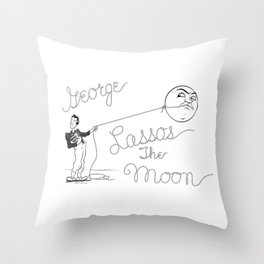 It's a Wonderful Life - George Lassos the Moon Throw Pillow