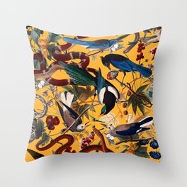 Dangers in the Forest X Throw Pillow