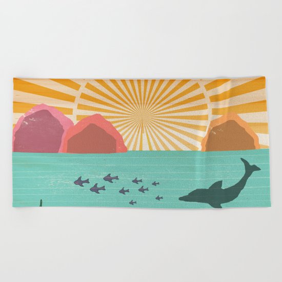 Ocean View Beach Towel