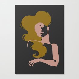 Linear Lady Canvas Print