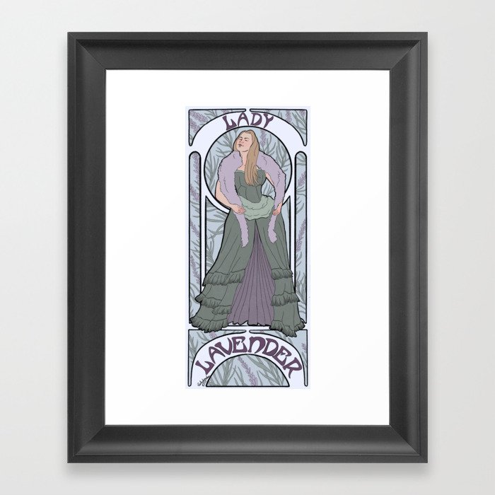 Lady Lavender  Framed Art Print