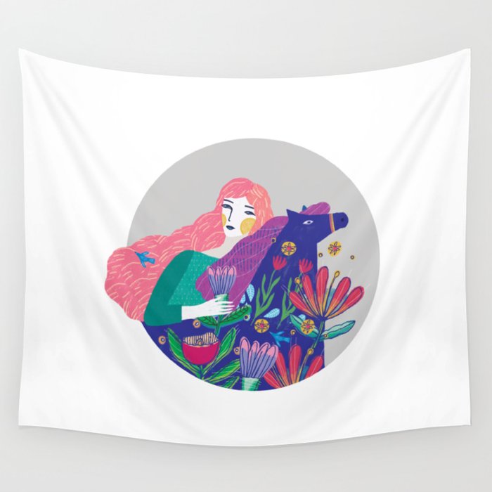 Nature Love Wall Tapestry