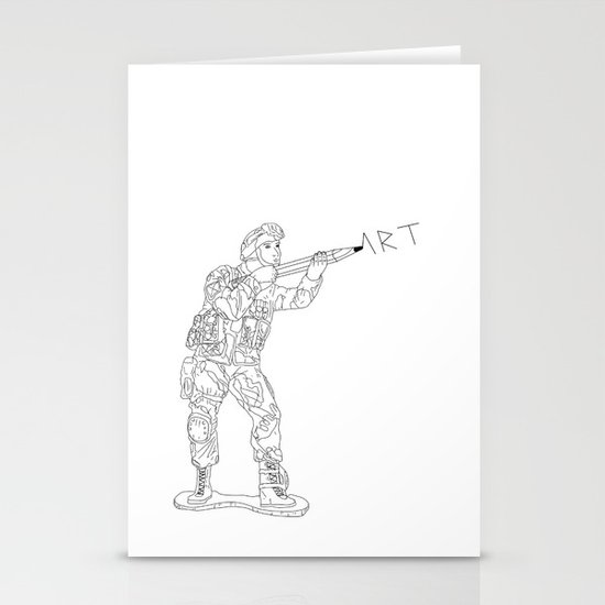 Military Art Stationery Cards