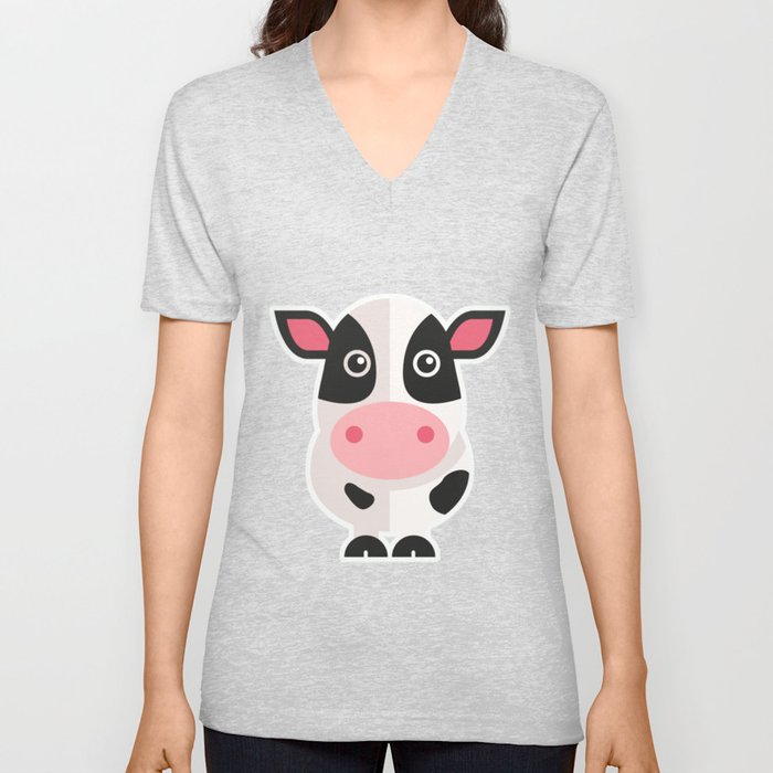 BIG Cow V Neck T Shirt