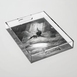 Gustave Doré Paradise Lost Fall to Earth Acrylic Tray