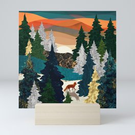 Amber Fox Mini Art Print