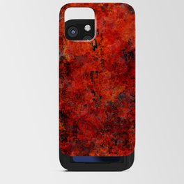 Warm dark and red wall iPhone Card Case