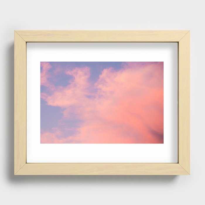 Cotton Candy Clouds  Recessed Framed Print