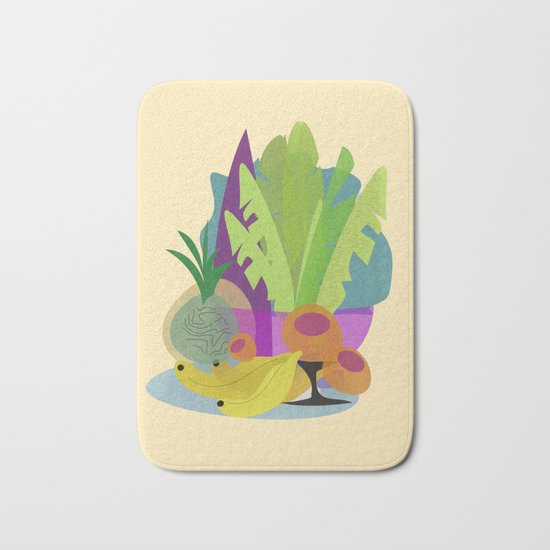 Tropical Breakfast Bath Mat