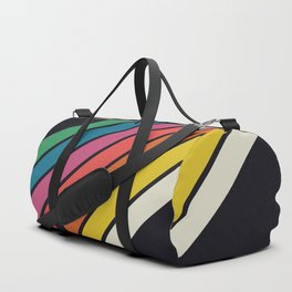 7 Classic Colorful Summer Style Retro Stripes Duffle Bag