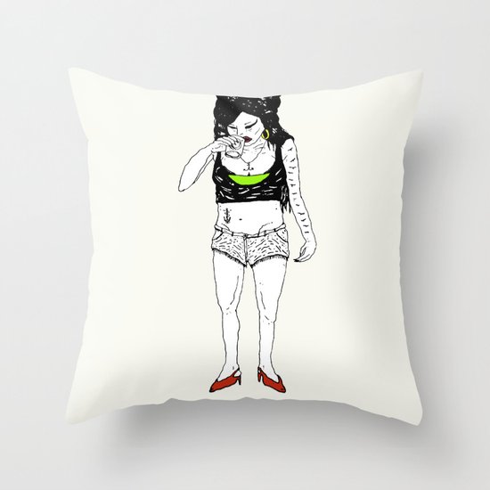 Fuck you, world. I'm out. Throw Pillow