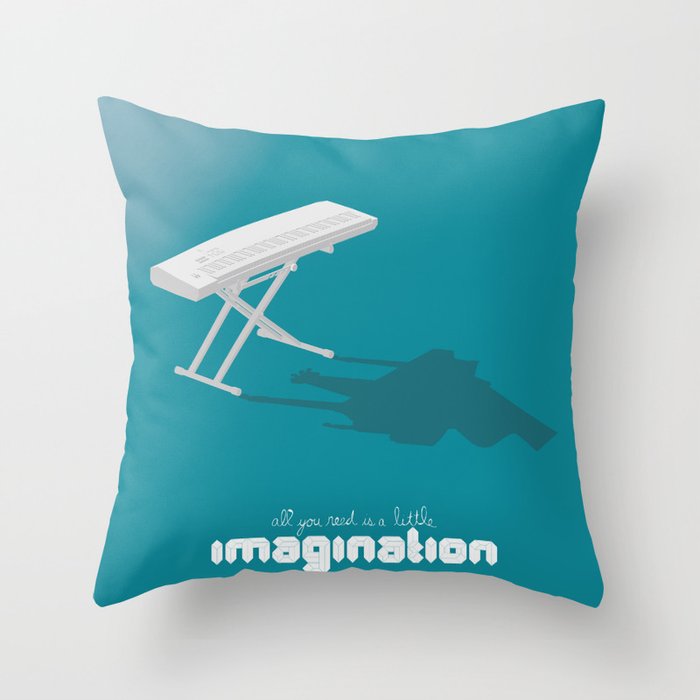 Never Forget to Play - Piano Throw Pillow