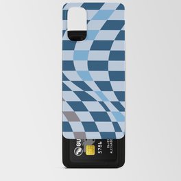 Blue warp checked Android Card Case