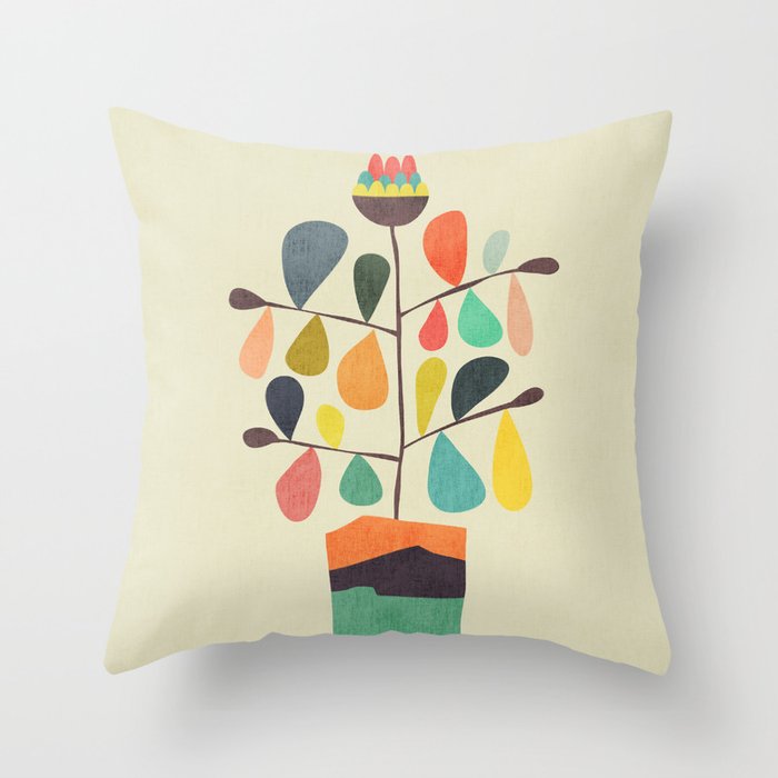 Potted Plant 4 Throw Pillow