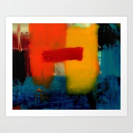 paint canvas modern abstraction Art Print