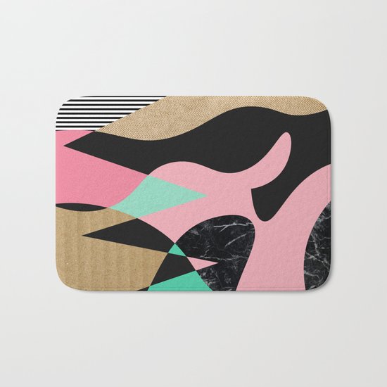 Shapes_Textures_Stripes Bath Mat